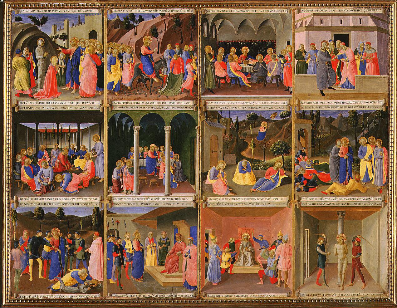 episodi del Nuovo Testamento (pannello) di Giovanni da Fiesole detto Beato Angel