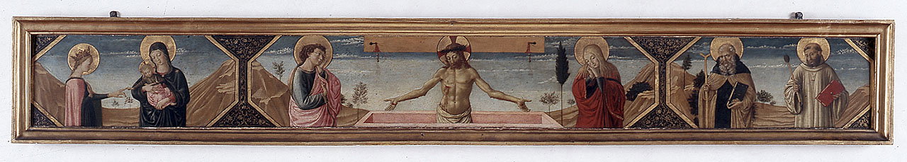 matrimonio mistico di Santa Caterina d'Alessandria, Cristo in piet&agrave;,