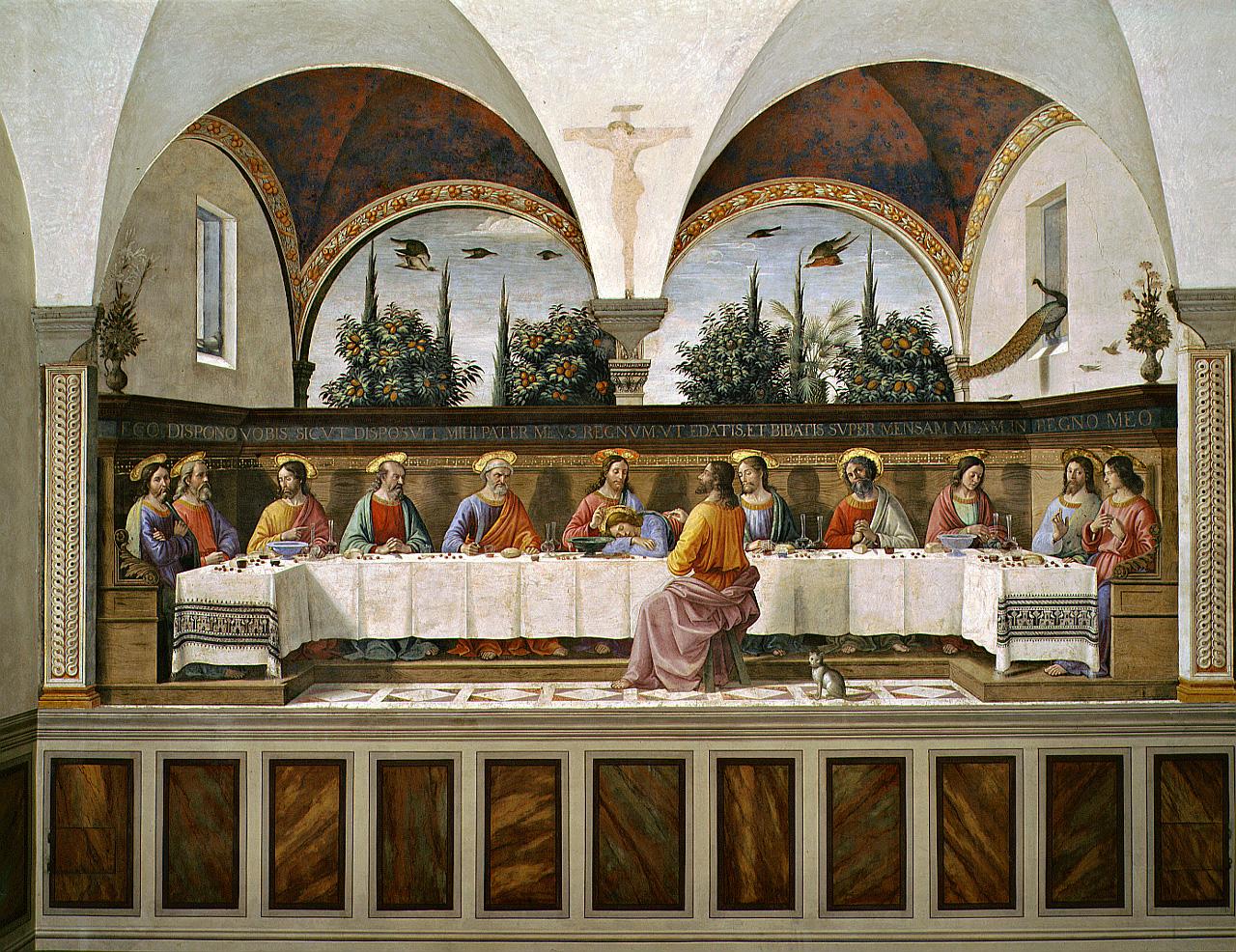ultima cena (dipinto) by Bigordi Domenico detto Domenico Ghirlandaio (e aiuti) (