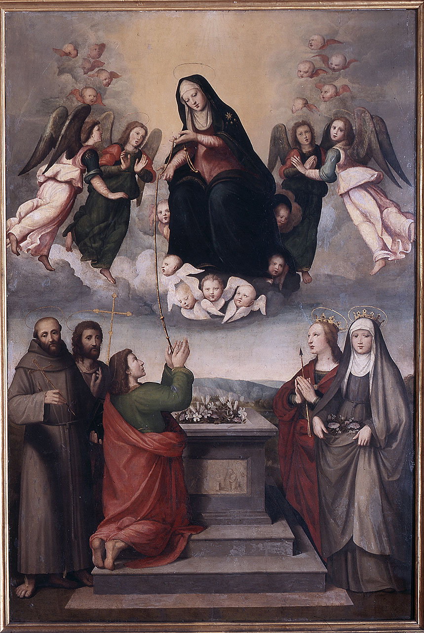 Madonna della cintola e santi (dipinto) by Bigordi Ridolfo detto Ridolfo Ghirlan