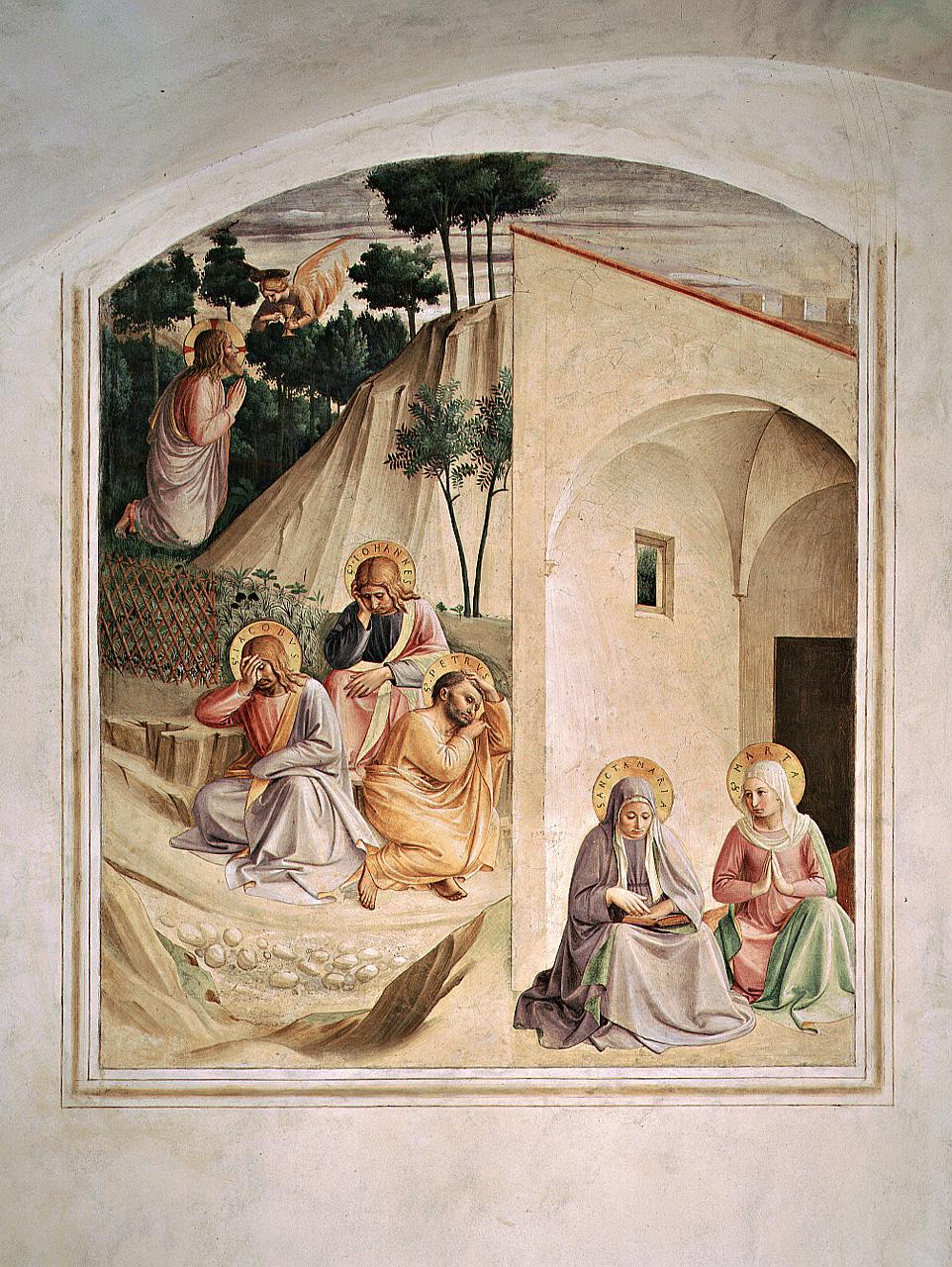 orazione di Cristo nell'orto di Gethsemani e preghiera di Marta e Maria (di