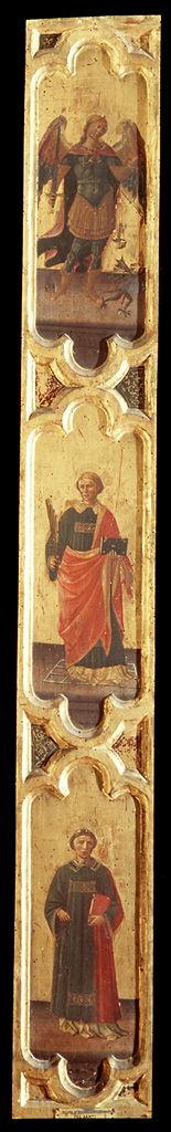 San Leonardo, San Lorenzo, San Michele arcangelo (pilastrino) by Domenico di Mic