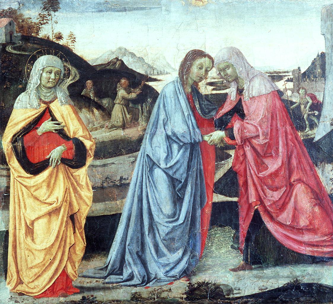 Visitazione e San Francesco d'Assisi riceve le stimmate (dipinto) by Vannuc