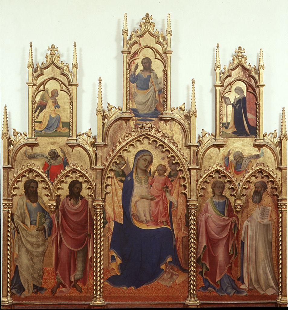 Madonna con Bambino e Santi (trittico) by Lorenzo Monaco (sec. XV)