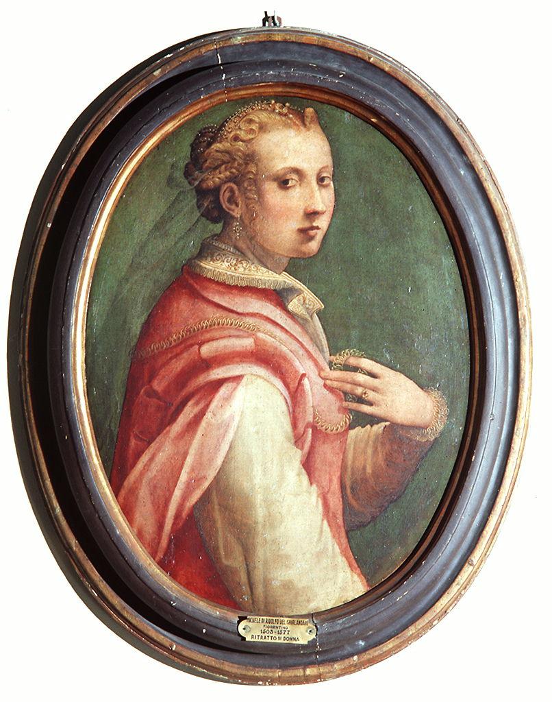 testa di donna (dipinto) di Tosini Michele detto Michele di Ridolfo del Ghirland