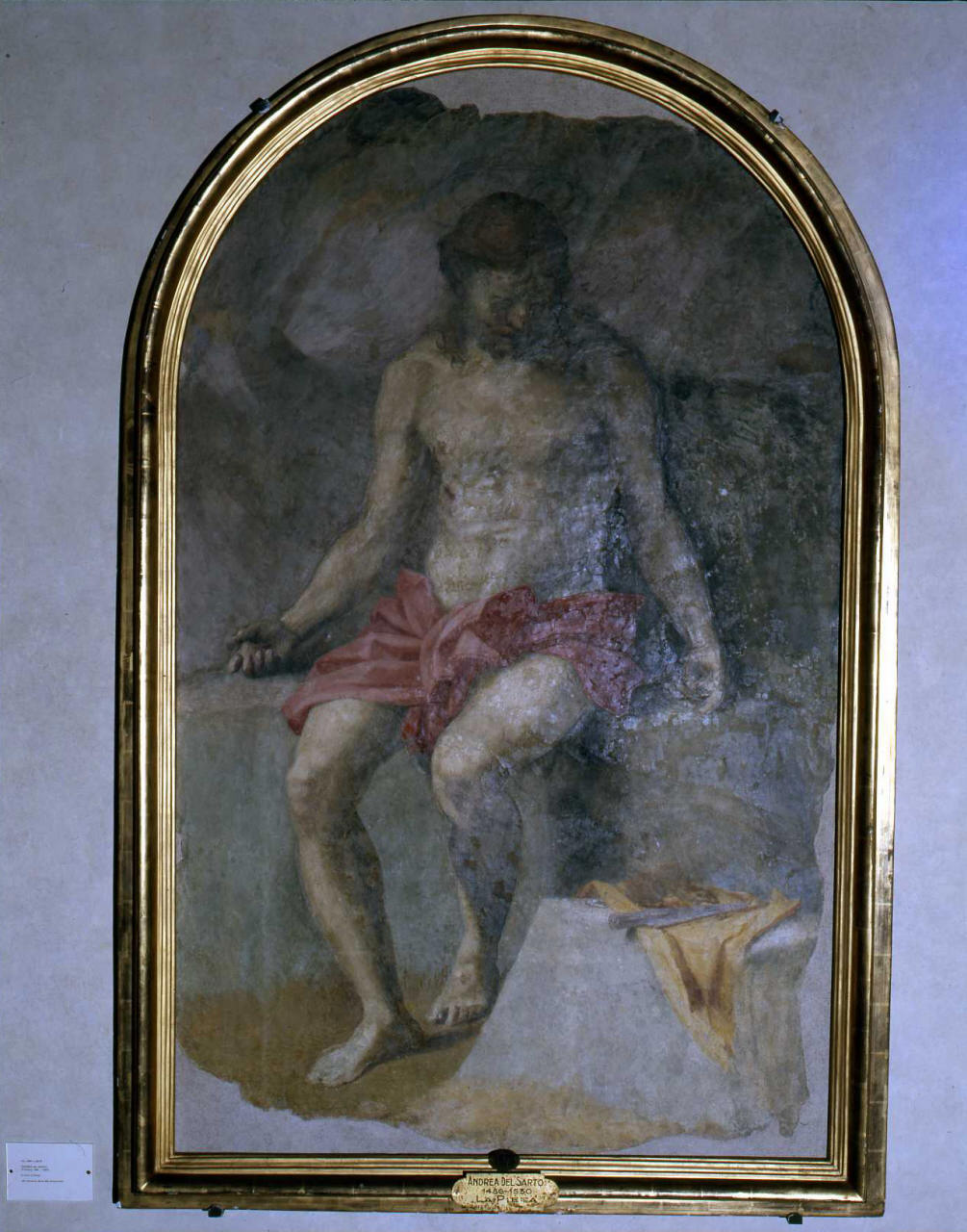 Cristo in piet&agrave; (dipinto) by Andrea del Sarto (sec. XVI)