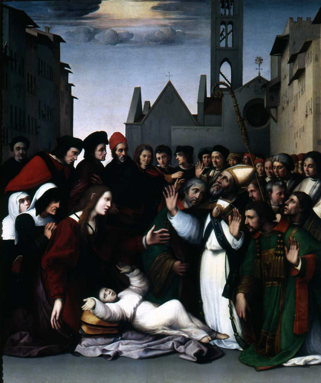 San Zanobi resuscita un fanciullo (dipinto) di Bigordi Ridolfo detto Ridolfo Ghi