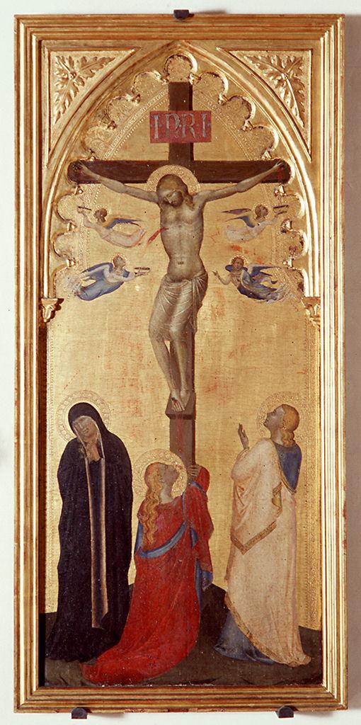 crocifissione di Cristo con la Madonna, San Giovanni evangelista e Santa Maria M
