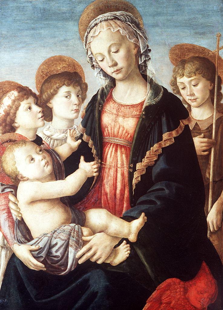 Madonna con Bambino e San Giovannino (dipinto) di Filipepi Alessandro detto Bott