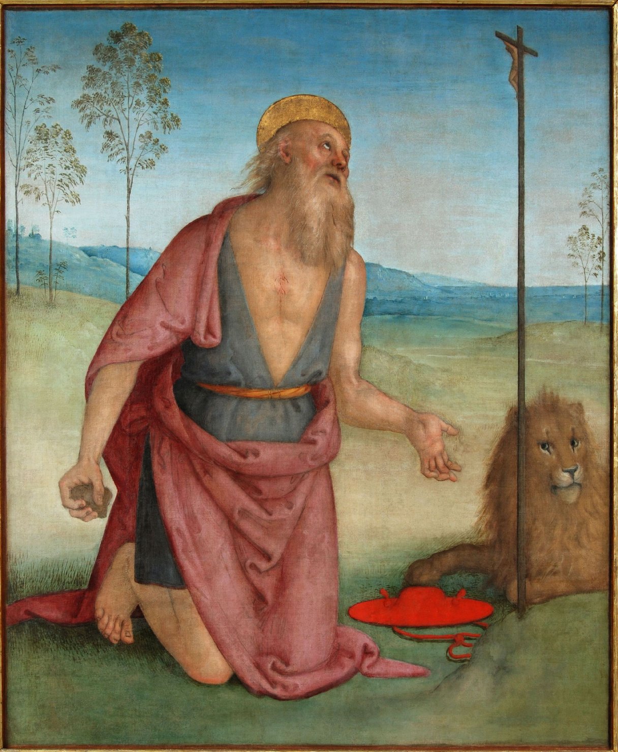San Girolamo penitente (dipinto, opera isolata) by Vannucci Pietro detto il Peru