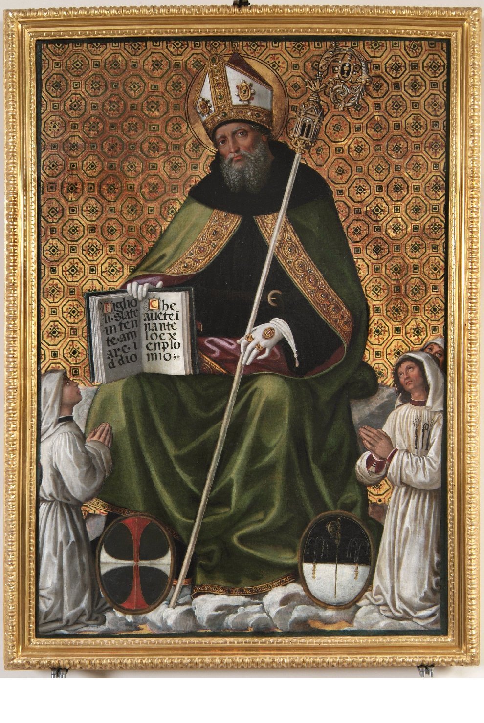 Sant'Agostino e altri personaggi (stendardo processionale, opera isolata) d
