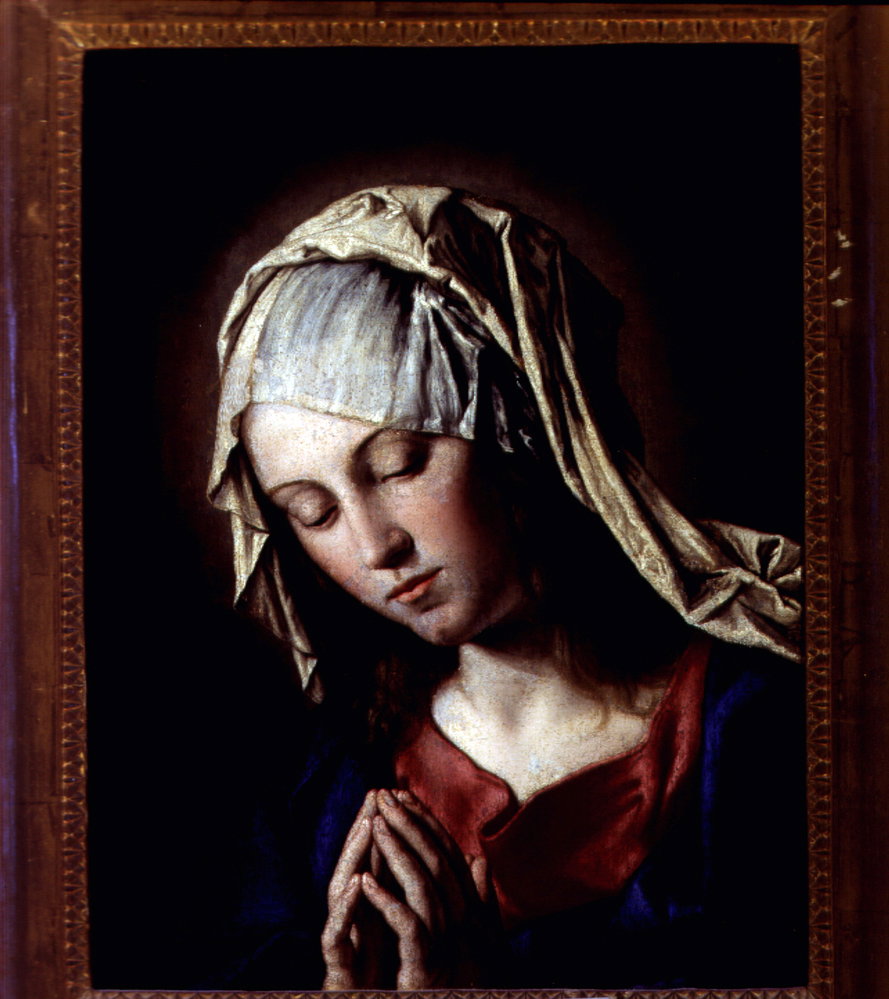 Madonna orante (dipinto, opera isolata) di Salvi Giovanni Battista (attribuito) 