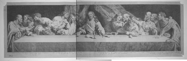 Ultima cena (stampa) di Soutman Pieter Claesz, Rubens Pieter Paul, Leonardo da V