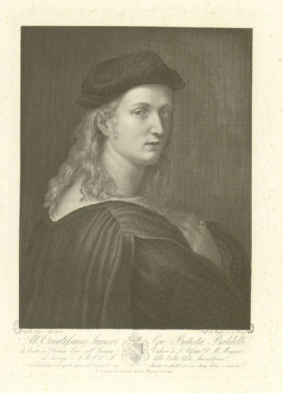 Ritratto di Bindo Altoviti (Stampa) di Morghen Raffaello, Sanzio Raffaello (sec.