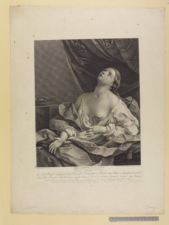 Cleopatra si fa pungere da aspidi (stampa) by Strange Robert, Strange Robert, Re
