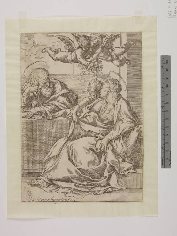Sacra Famiglia con due angeli