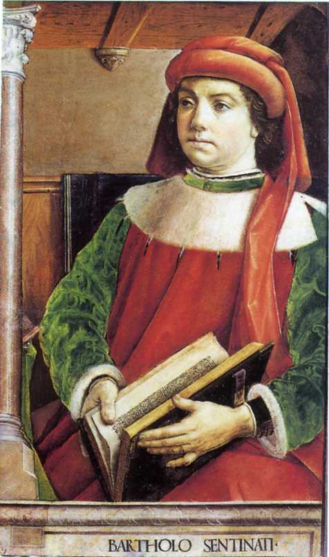 Bartolo da Sassoferrato (dipinto) by Giusto di Gand, Berruguete Pedro (sec. XV)