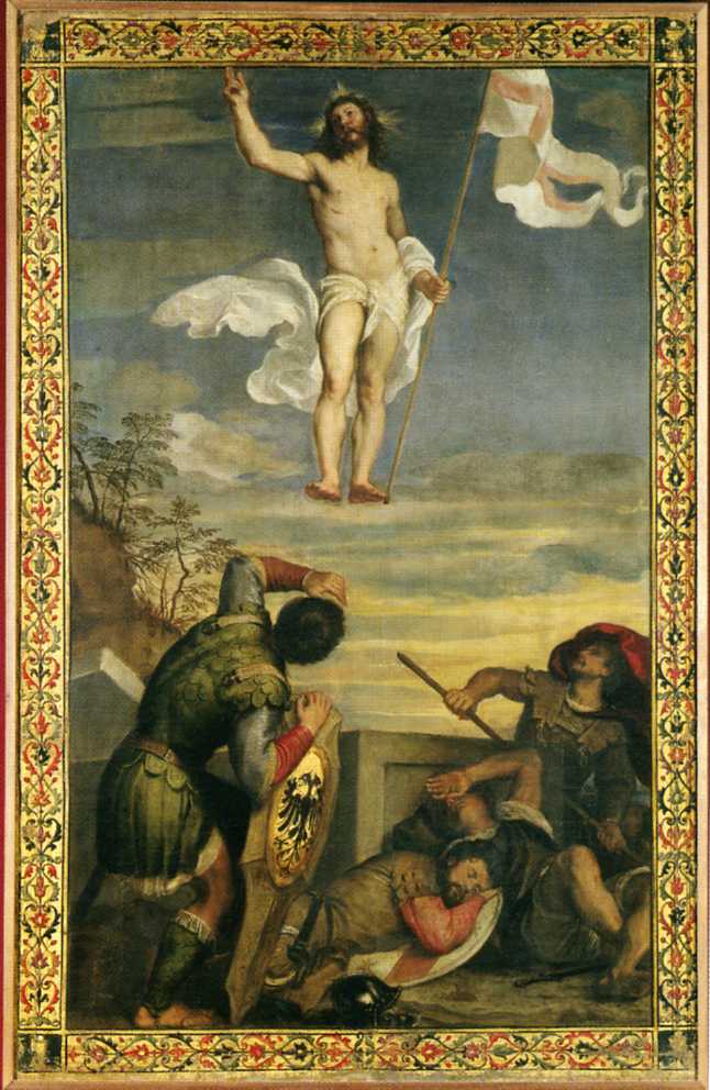 resurrezione di Cristo (dipinto) by Vecellio Tiziano (sec. XVI)