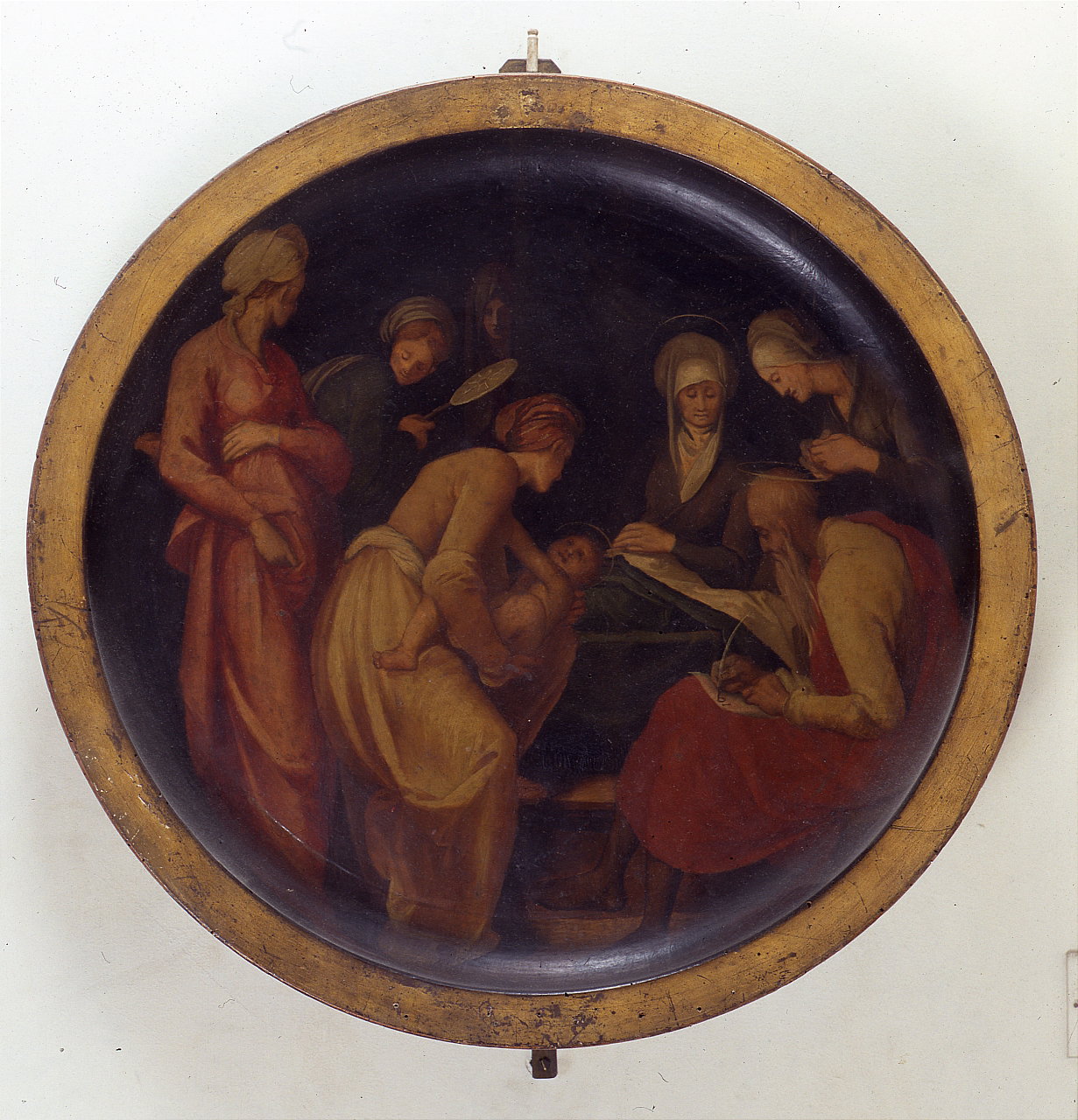 nascita di San Giovanni Battista, stemma gentilizio di Girolamo della Casa e Lis