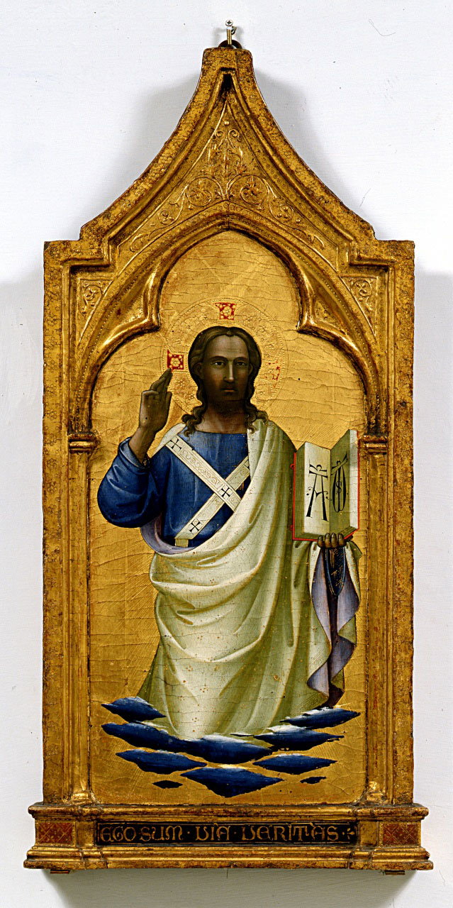 Cristo redentore benedicente (dipinto, elemento d'insieme) di Lorenzo Monac