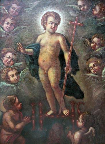 Cristo redentore benedicente (dipinto, opera isolata) - ambito bolognese (sec. X