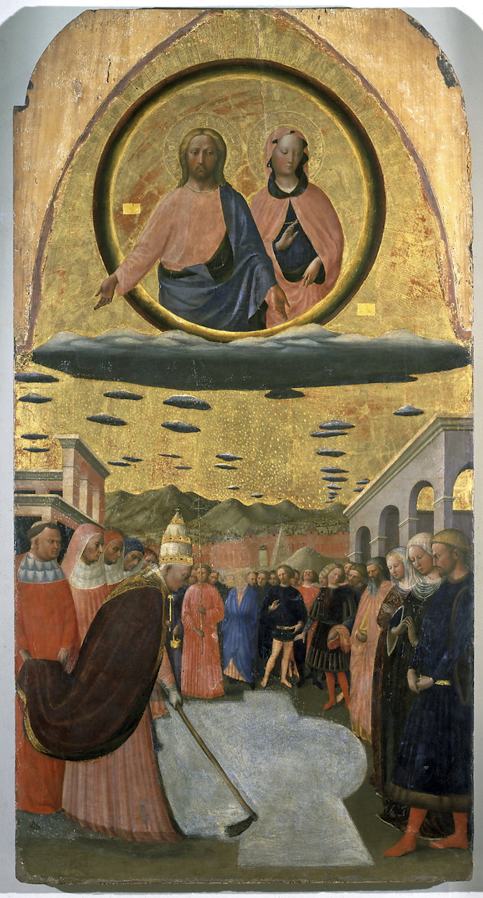 fondazione della basilica di Santa Maria maggiore a Roma (dipinto, elemento d 