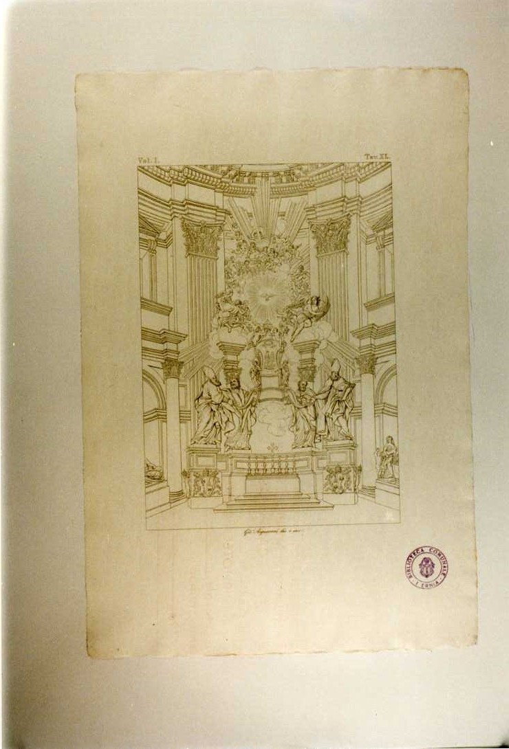 CATTEDRA DI SAN PIETRO (stampa smarginata, serie) by Bernini Gian Lorenzo, Acqua