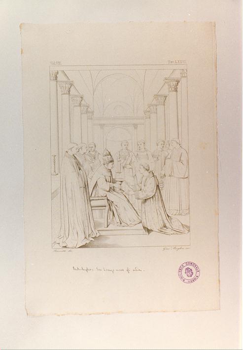 SAN LORENZO RICEVE GLI ORDINI (stampa, serie) di Giovanni da Fiesole detto Beato