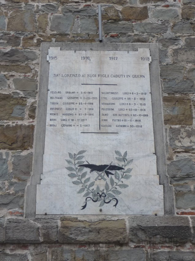 Soggetto assente (lapide commemorativa ai caduti, opera isolata) by Veronese Vit 