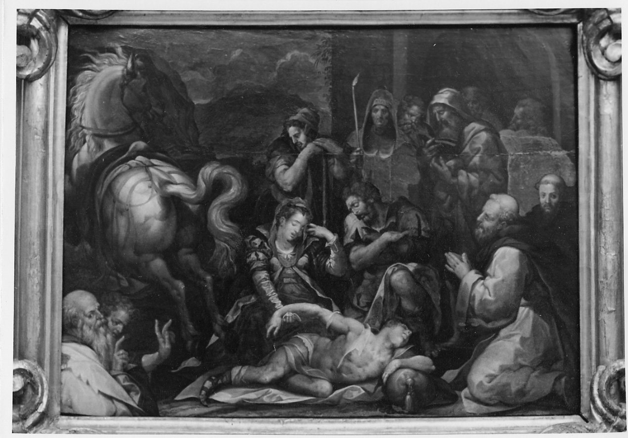 San Domenico resuscita Napoleone Orsini (dipinto, opera isolata) di Vasari Giorg