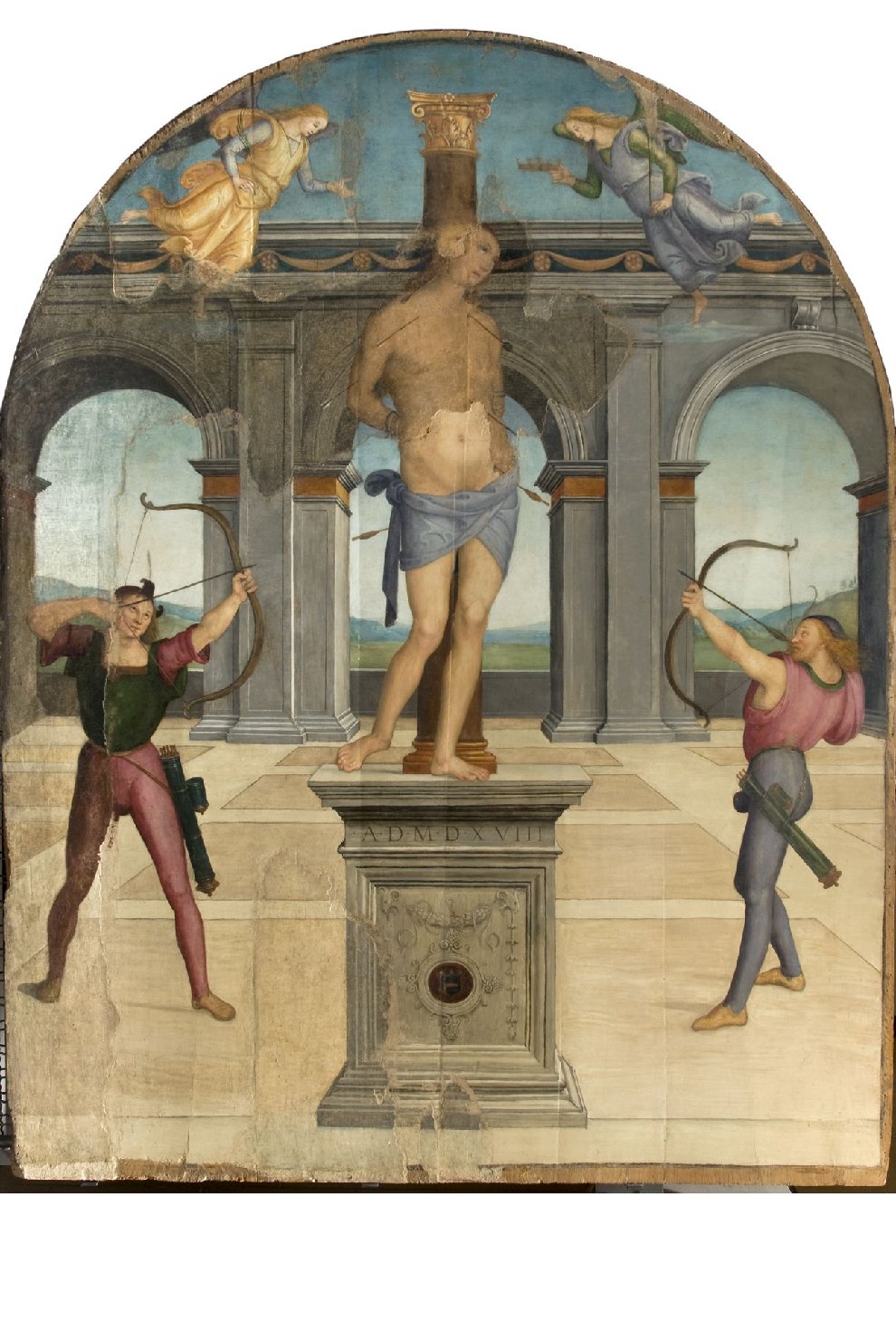 martirio di San Sebastiano (dipinto, opera isolata) by Vannucci Pietro detto Per