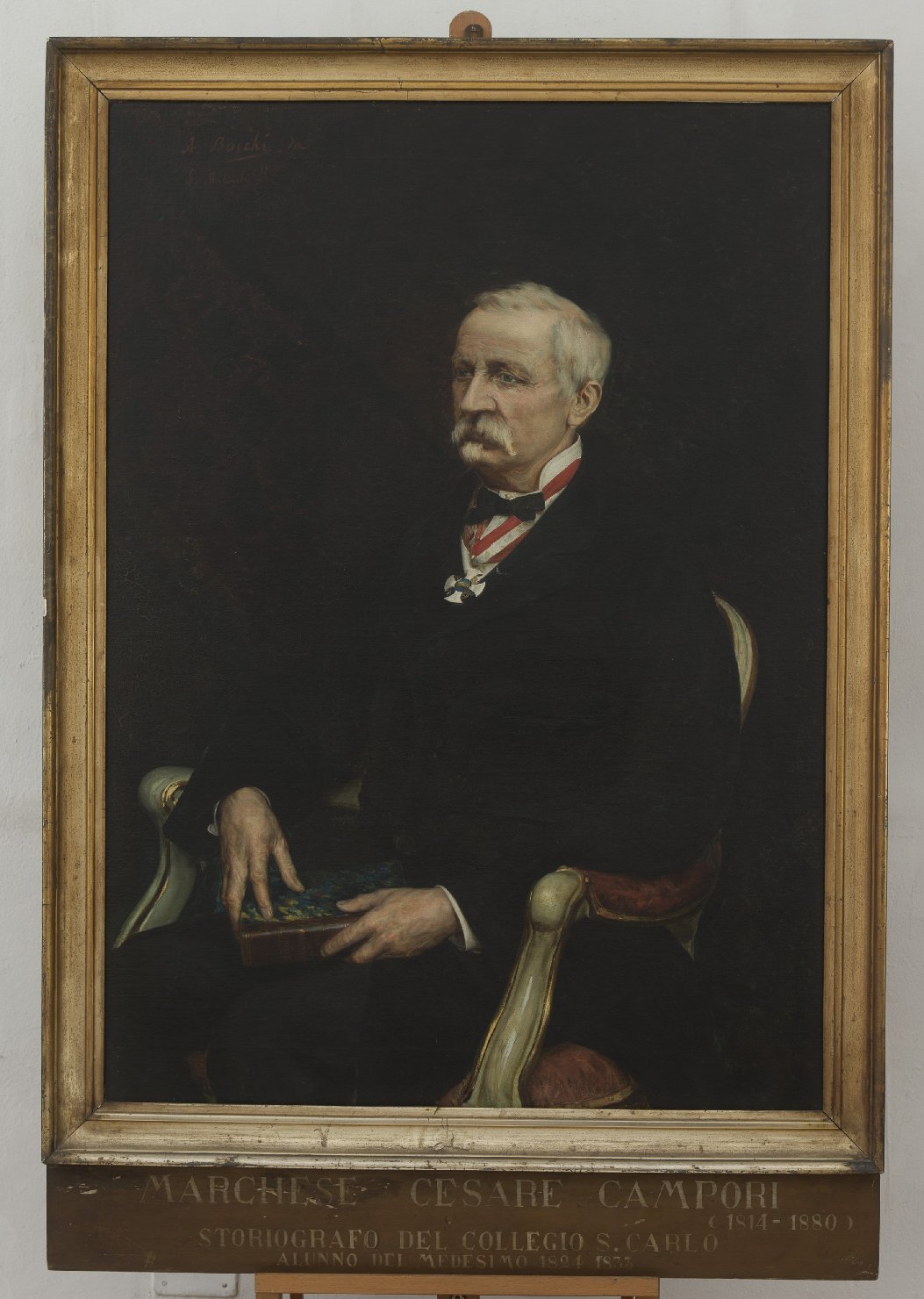Ritratto del marchese Cesare Campori (dipinto) by Boschi Achille (fine sec. XIX)