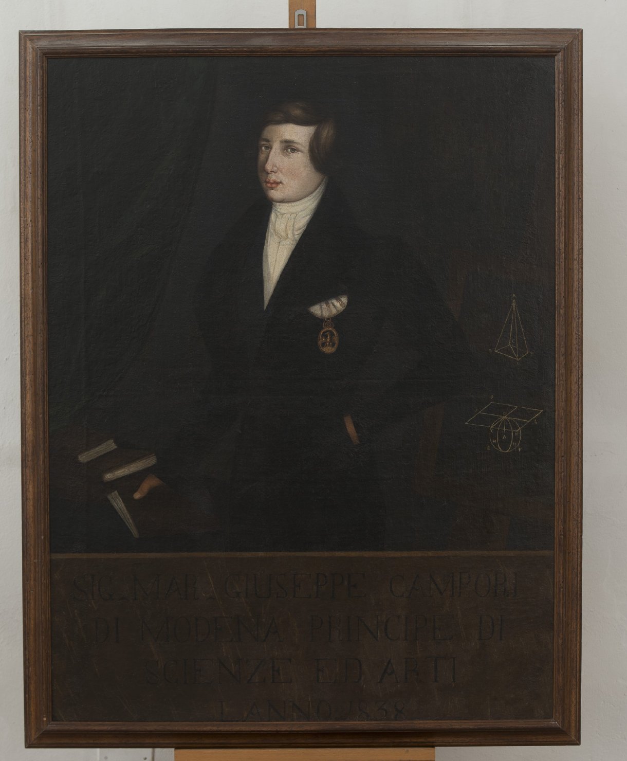 Ritratto di Giuseppe Campori (dipinto) by Girotti Luigi (sec. XIX)
