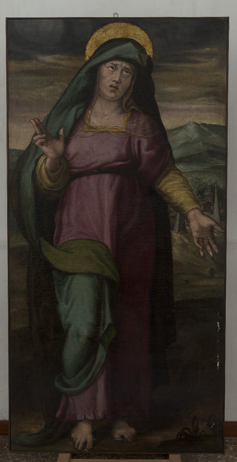 Madonna addolorata (dipinto, pendant) di Setti Ercole (seconda met&agrave; sec. 