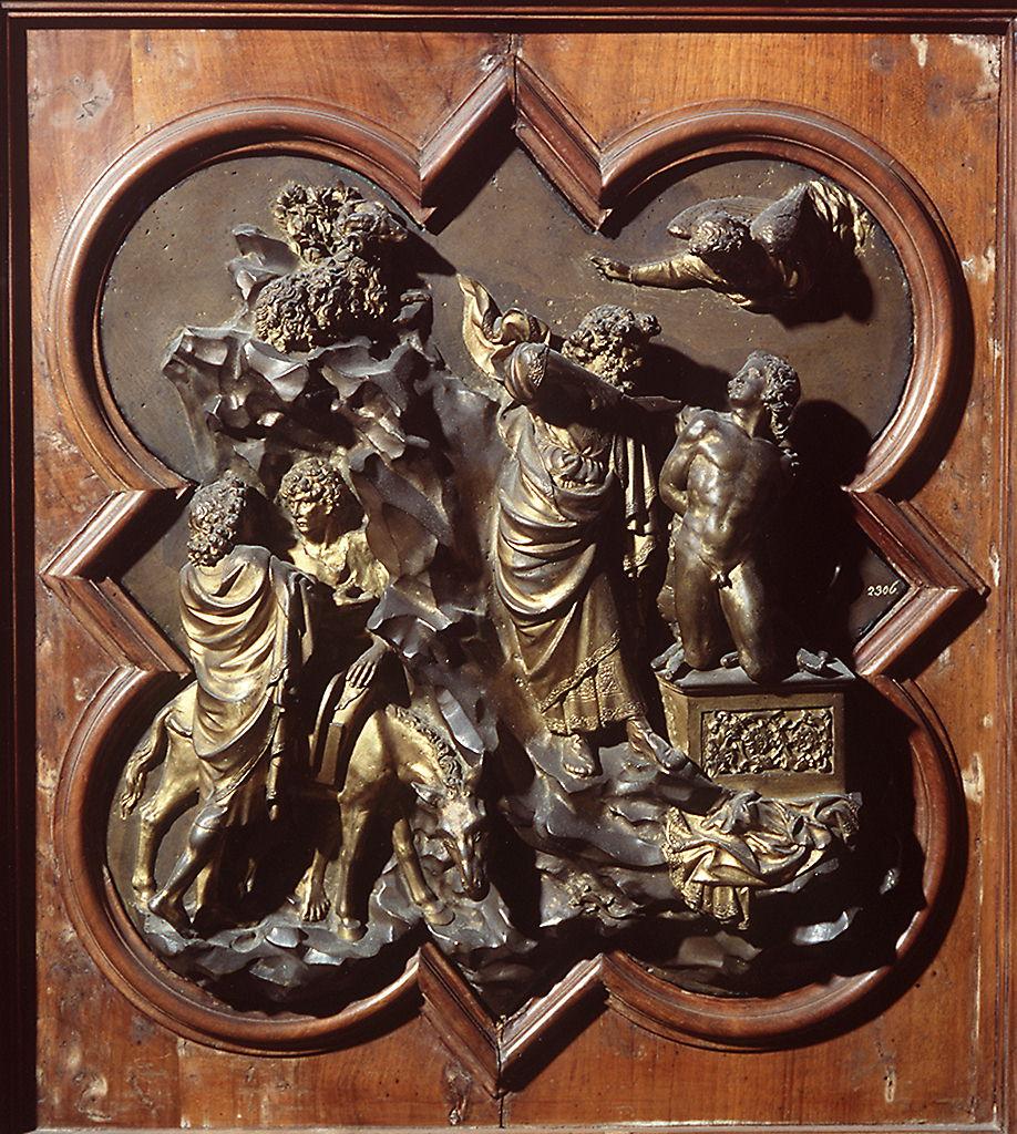 sacrificio di Isacco (formella) di Ghiberti Lorenzo (sec. XV)