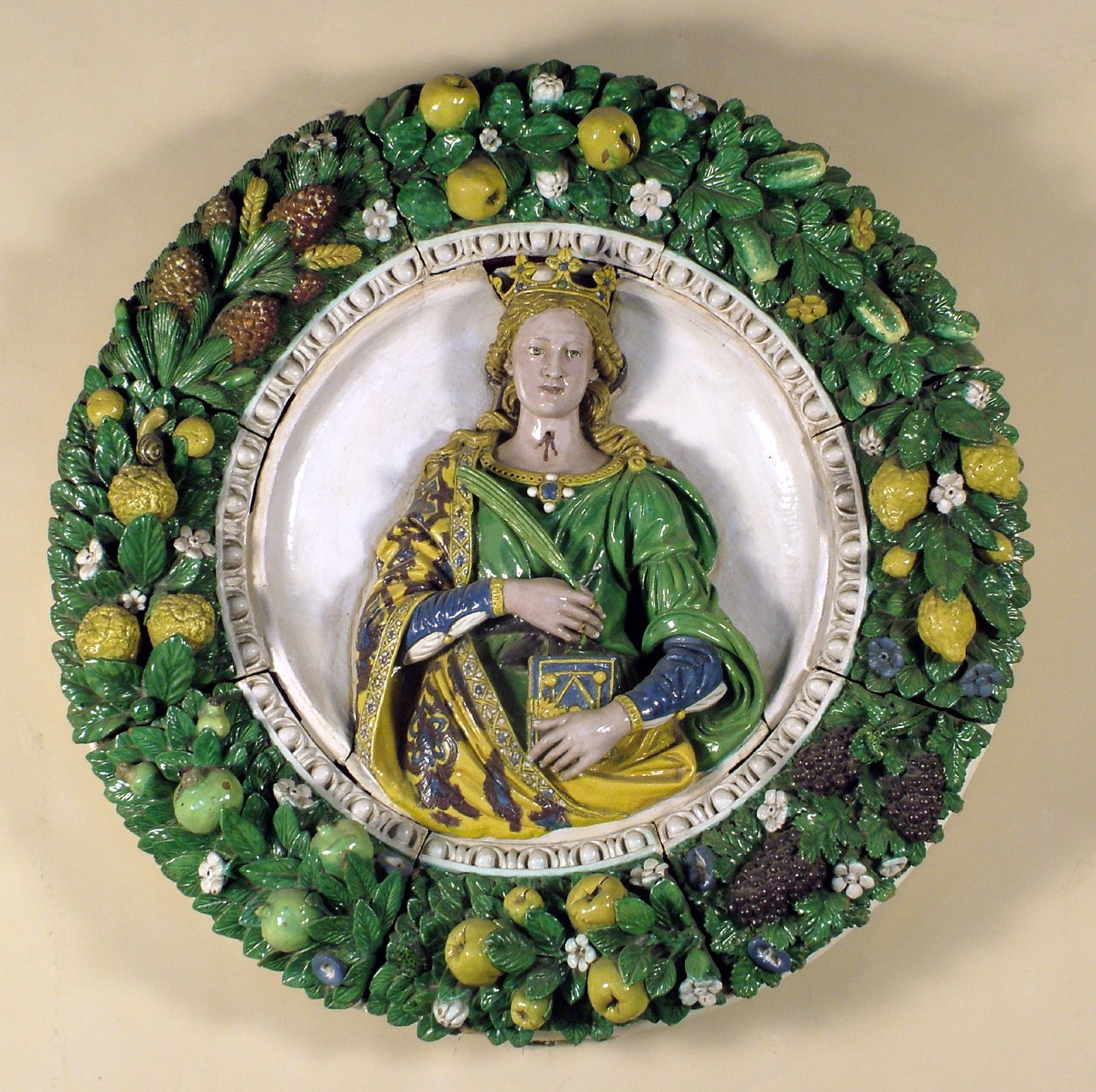 Sant'Orsola (rilievo) by Della Robbia Giovanni (sec. XVI)