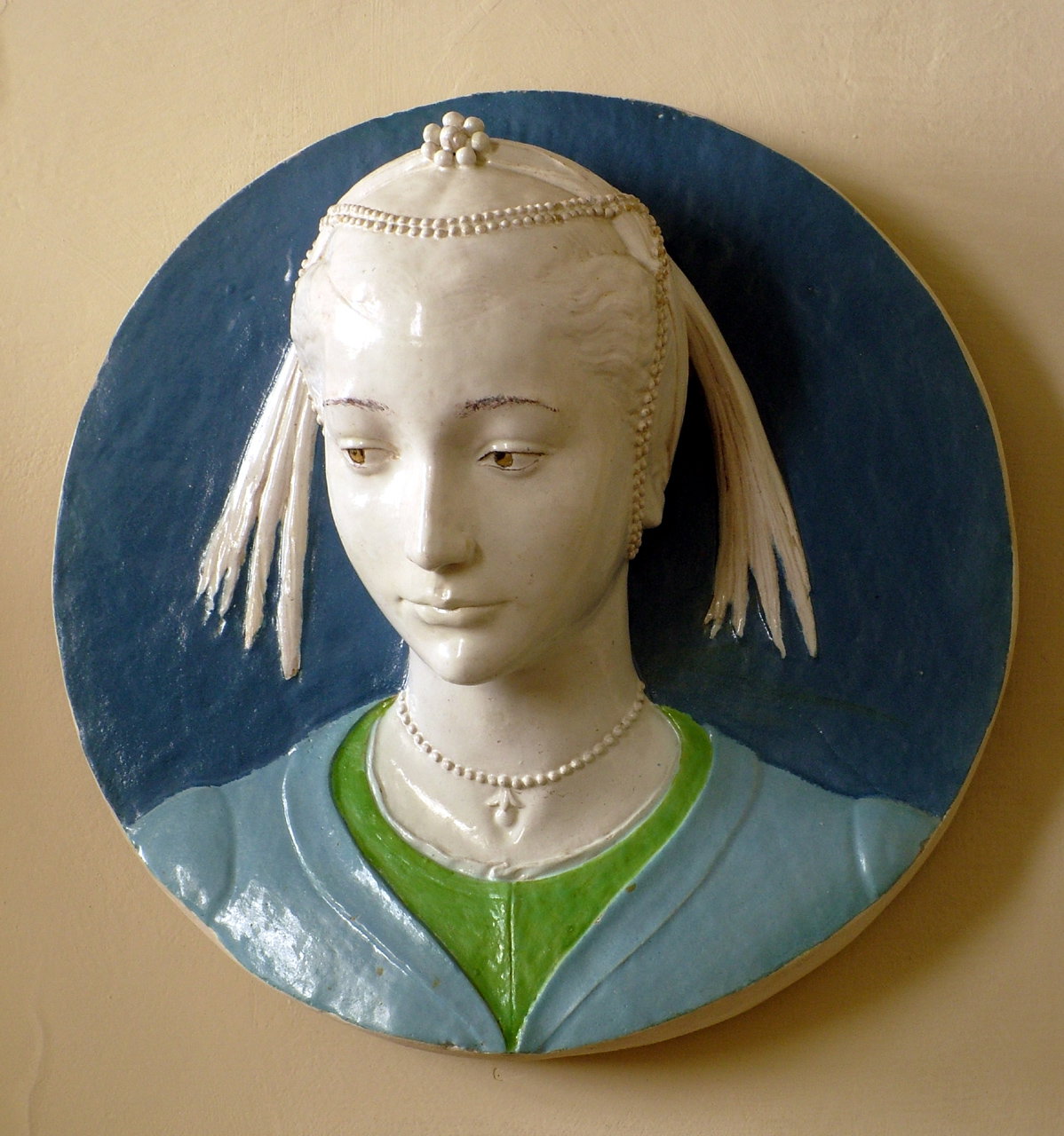 ritratto di donna (rilievo) by Della Robbia Andrea (sec. XV)