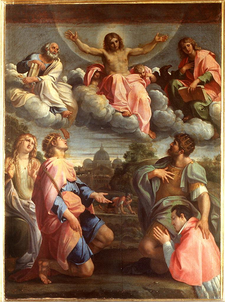 Cristo in gloria e Santi (dipinto) by Carracci Annibale (fine sec. XVI)