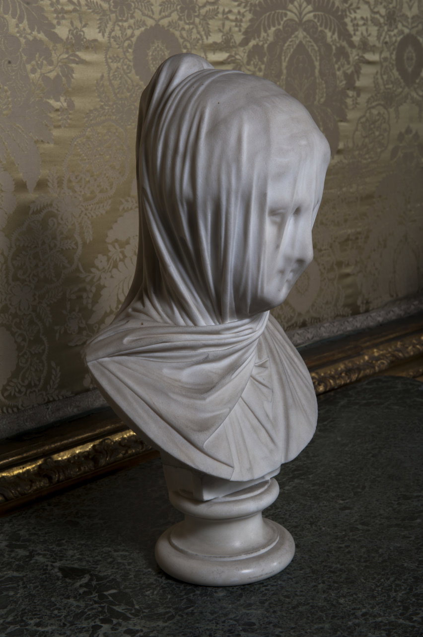 Vestale velata (scultura - mezzobusto, opera isolata) by Collino Ignazio (met&ag
