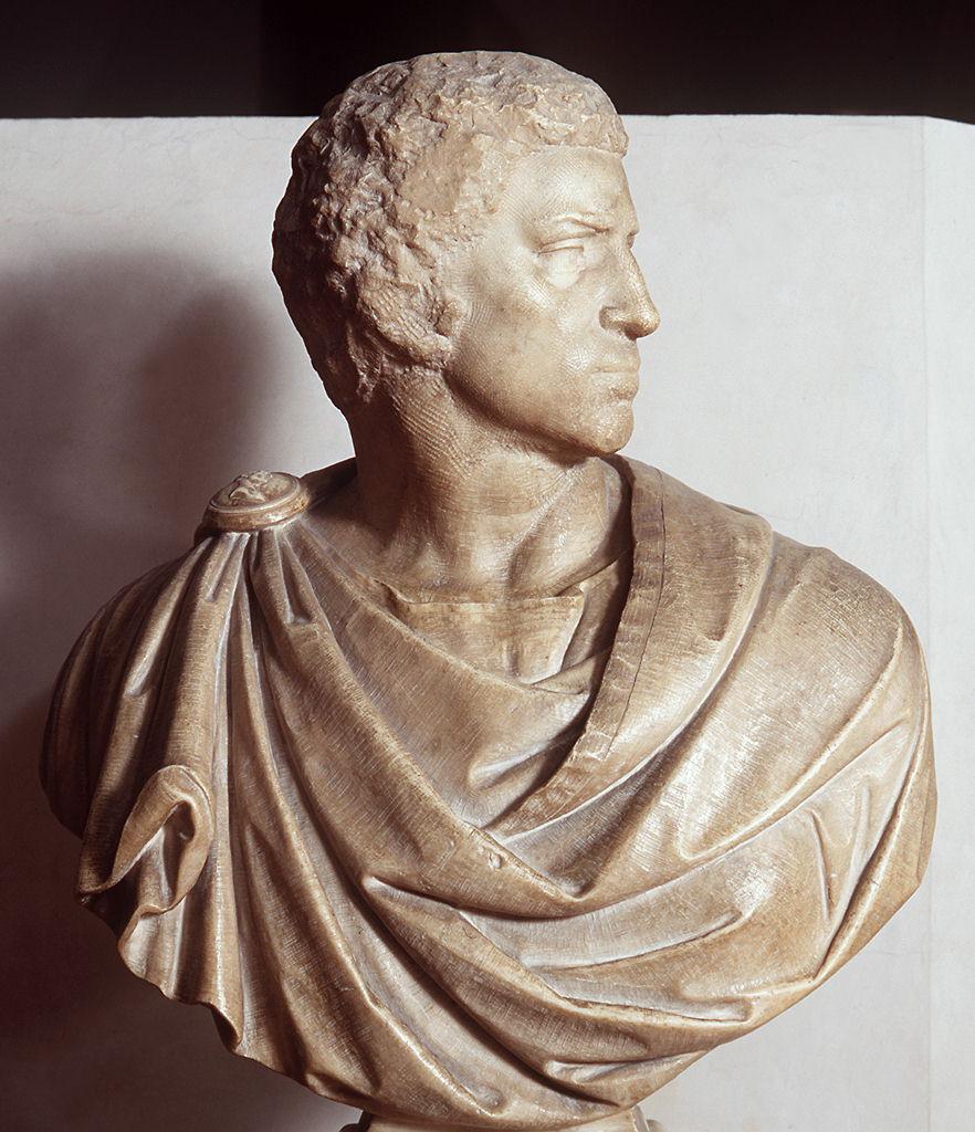 Bruto (scultura - busto) by Buonarroti Michelangelo, Calcagni Tiberio (sec. XVI)