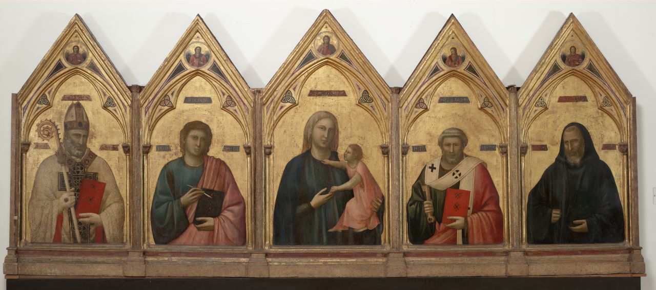 Madonna con Bambino, Santi (polittico) by Giotto (sec. XIV)