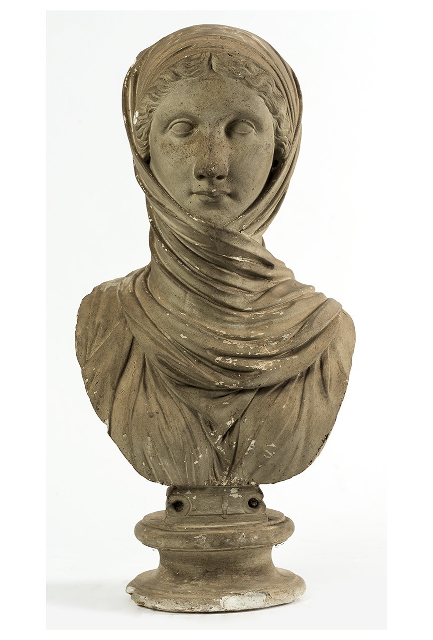 vestale (busto, opera isolata) - ambito piemontese (secondo quarto XIX)