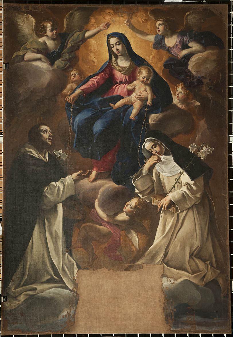 Madonna del Rosario con San Domenico e Santa Caterina da Siena (dipinto, element