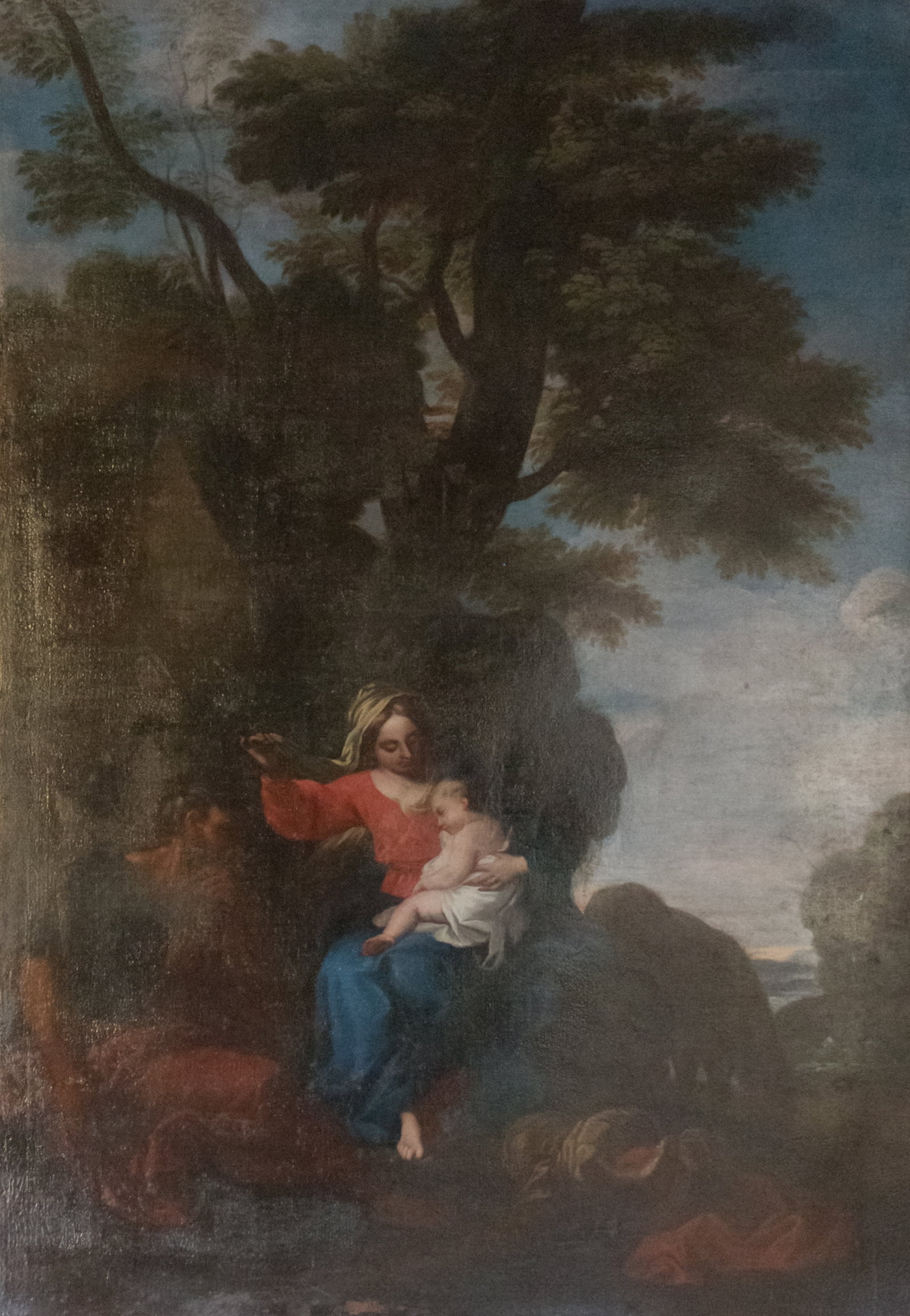 Riposo durante la Fuga in Egitto (dipinto, opera isolata) di Pozzo Andrea - ambi