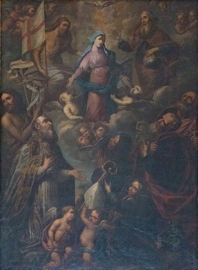 Incoronazione della Vergine e santi (dipinto, opera isolata) - ambito milanese (