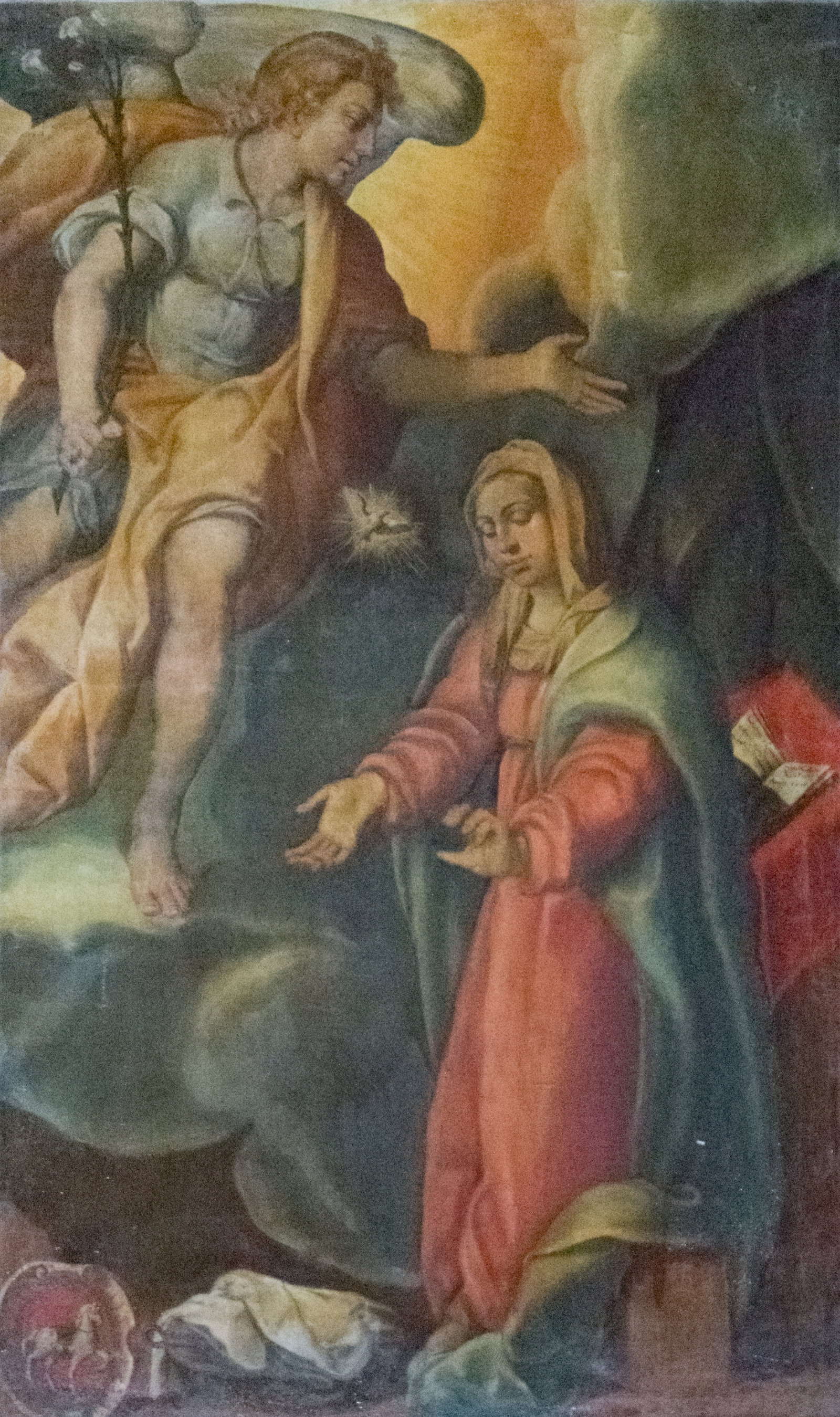 Annunciazione (dipinto, opera isolata) - ambito milanese (primo quarto sec. XVII