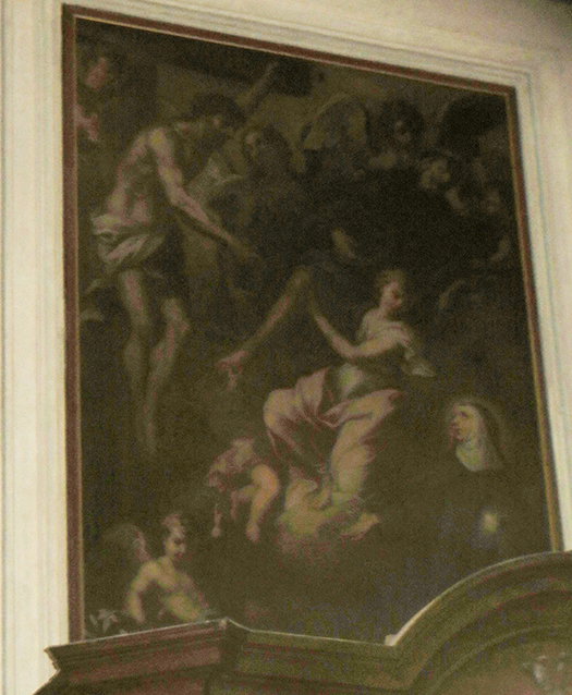 Cristo appare a san Pellegrino Laziosi e a santa Giuliana Falconieri (dipinto, o