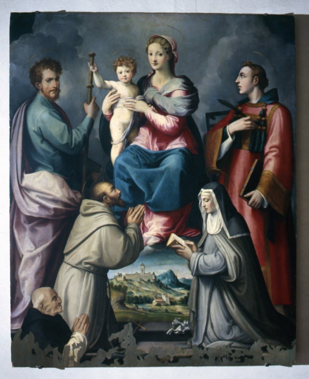 Madonna con Bambino e Santi (dipinto) by Michele di Ridolfo del Ghirlandaio (sec