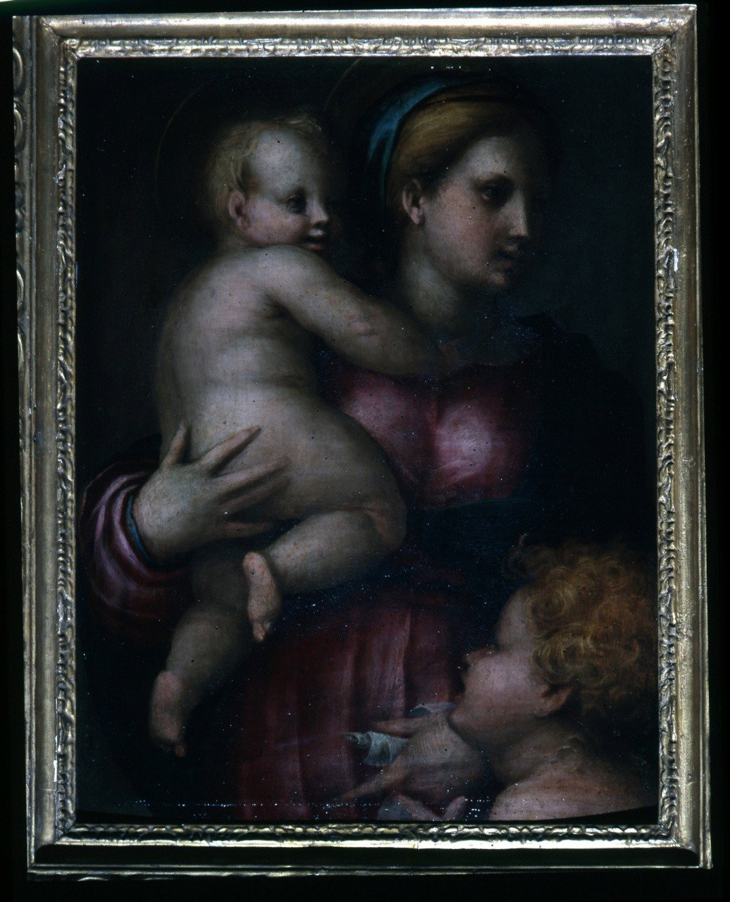 Madonna con Bambino e San Giovannino (dipinto) di Pontormo (primo quarto sec. XV