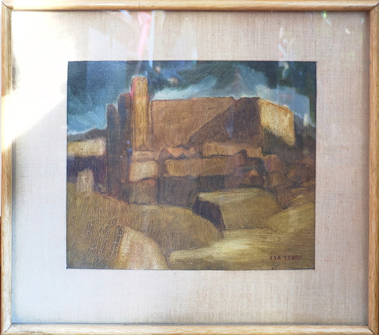 Paesaggio di campagna (dipinto) by Leoni Isa (sec. XX)